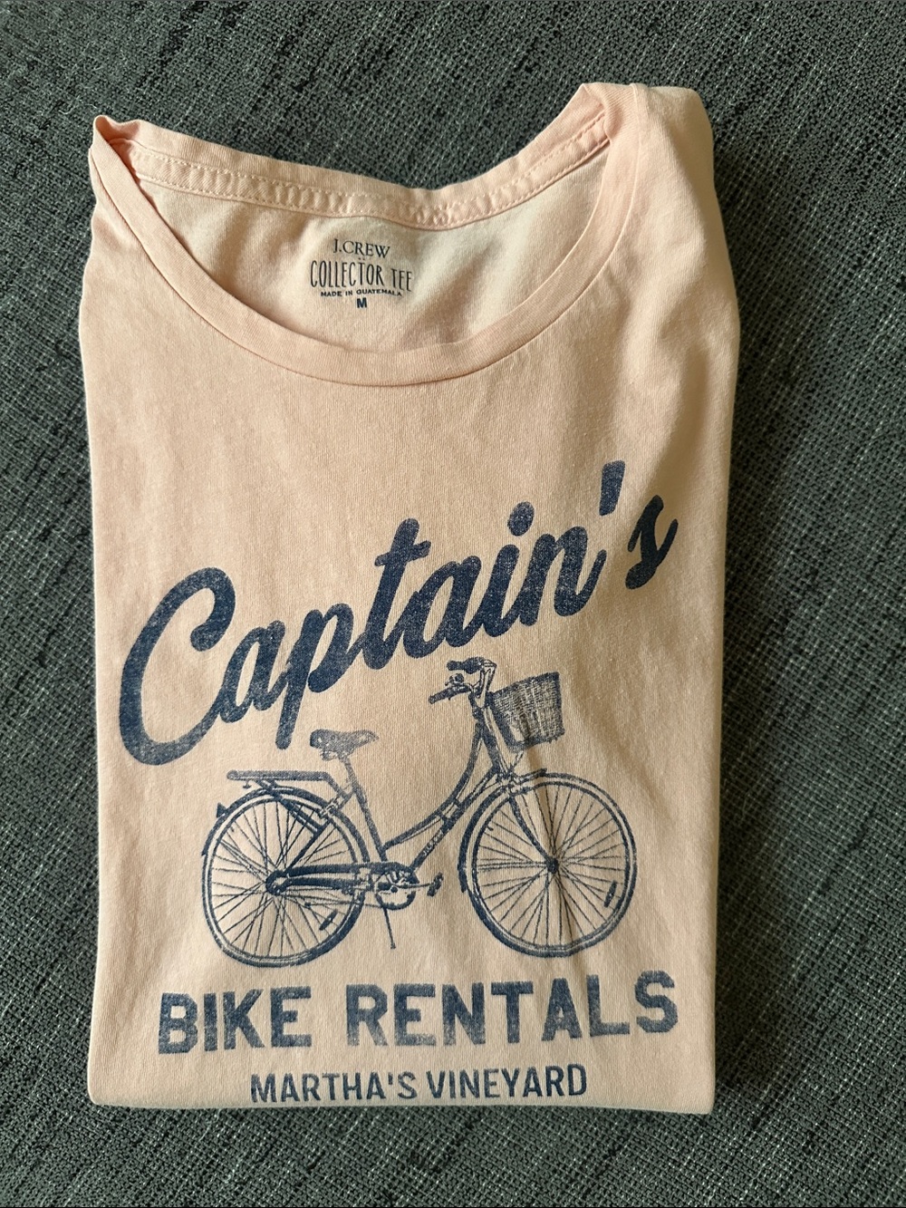 J. Crew Collector Tee 'Captain's Bike Rentals' Graphic